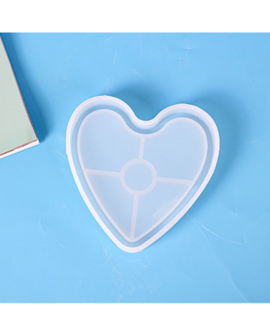 Kalp Şekli Reçine Epoksi Hobi Silikon Kalıp - Kod: 1173