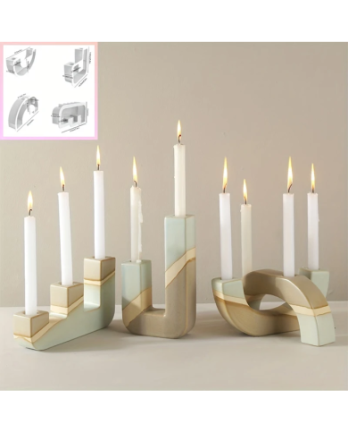 Basamaklı Şamdanlık Kalıbı- Kod:1190