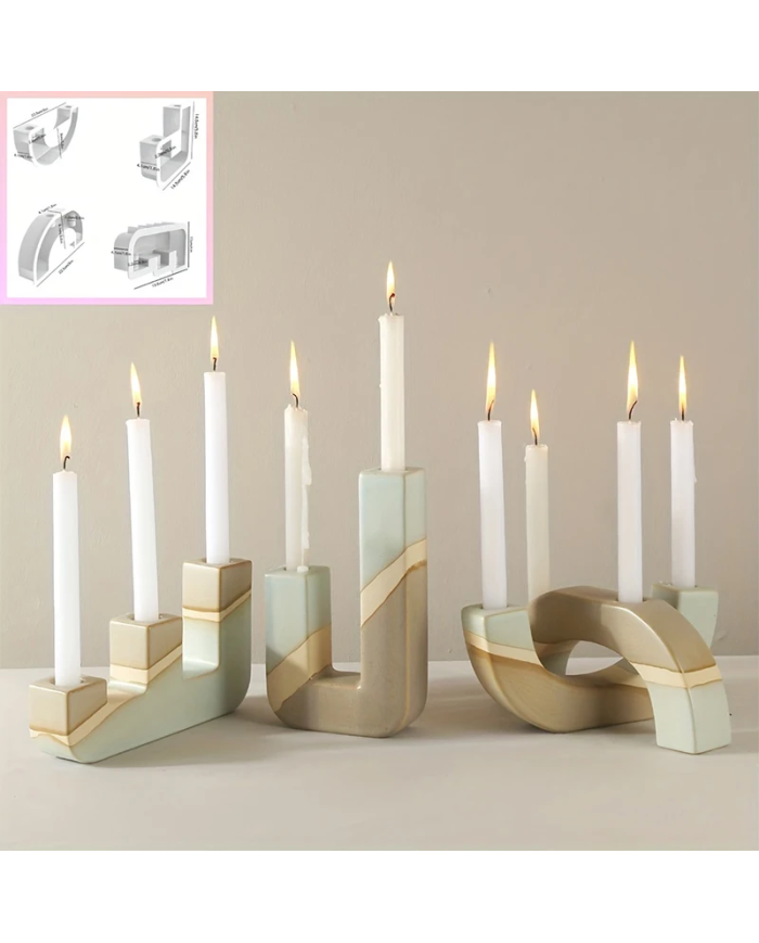 Basamaklı Şamdanlık Kalıbı- Kod:1190