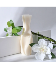 Vazo Şekli Geometrik Mum Kalıbı - Hobi Silikon Kalıbı -Kod:1147