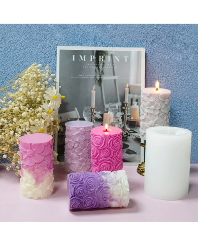 Kelebek Sütunlu Mum Kalıbı- Hobi Silikon Kalıbı Kod:1192