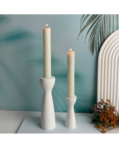 İnce Belli Şamdan Silikon Kalıp 10cm x 4.2cm Kod:1196