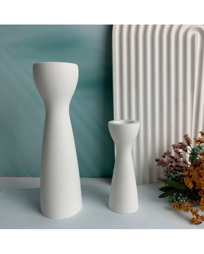 İnce Belli Şamdan Silikon Kalıp 10cm x 4.2cm Kod:1196