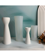 İnce Belli Şamdan Silikon Kalıp 10cm x 4.2cm Kod:1196