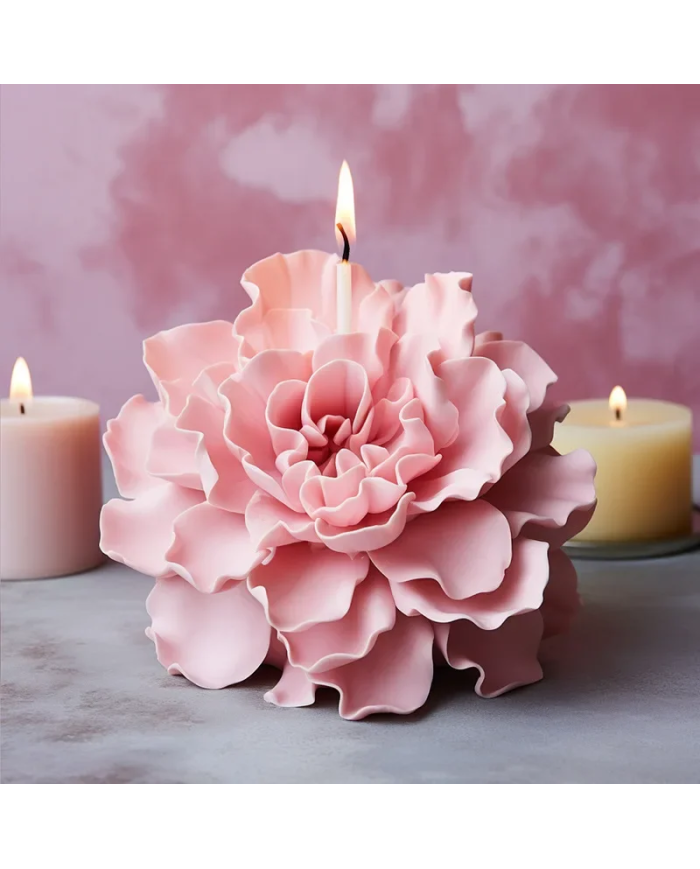 Şakaik Gül Model  -  Hobi Silikon Mum Kalıbı - Kod:1186