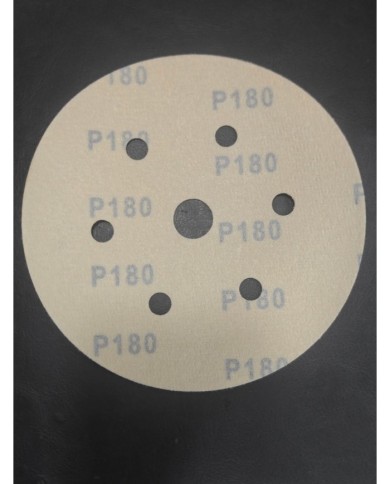 5 Adet - Karbosan ACR31/P180 - 7 Delikli - Sarı - Cırt Zımpara