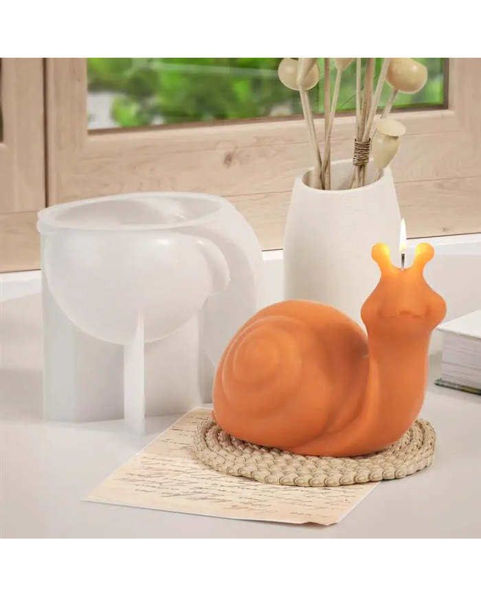 Salyangoz Model Reçine Epoksi Hobi Silikon Kalıp - Kod:1198