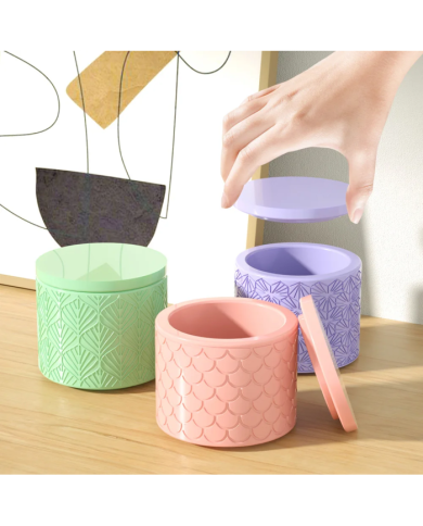 Balık Sırtı Model Saksı Kalıbı - Reçine Epoksi Hobi Silikon Mum Kalıbı - Kod:1199