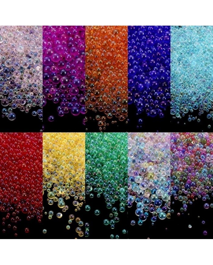 Somon Rengi Uçan Baloncuk Cam Boncuk Deliksiz 10 Gr