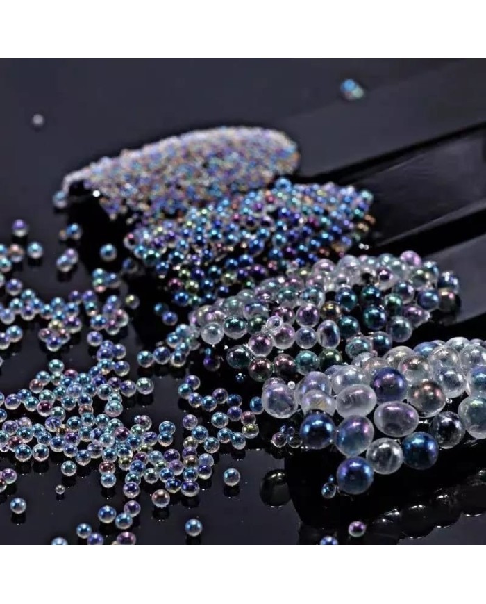 Somon Rengi Uçan Baloncuk Cam Boncuk Deliksiz 10 Gr