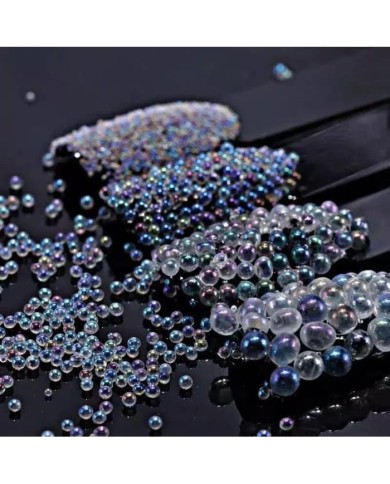 Mor Renk Uçan Baloncuk Cam Boncuk Deliksiz 10 Gr