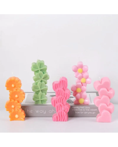 Papatya Model Mum Kalıbı - Hobi Silikon Kalıbı Kod:1206