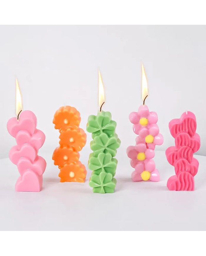 Papatya Model Mum Kalıbı - Hobi Silikon Kalıbı Kod:1206