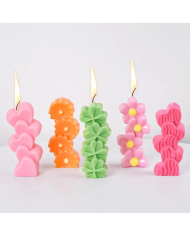 Papatya Model Mum Kalıbı - Hobi Silikon Kalıbı Kod:1206