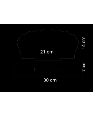 Şekilli Masa Üstü İsimlik Epoksi Reçine Silikon Kalıp Kod: