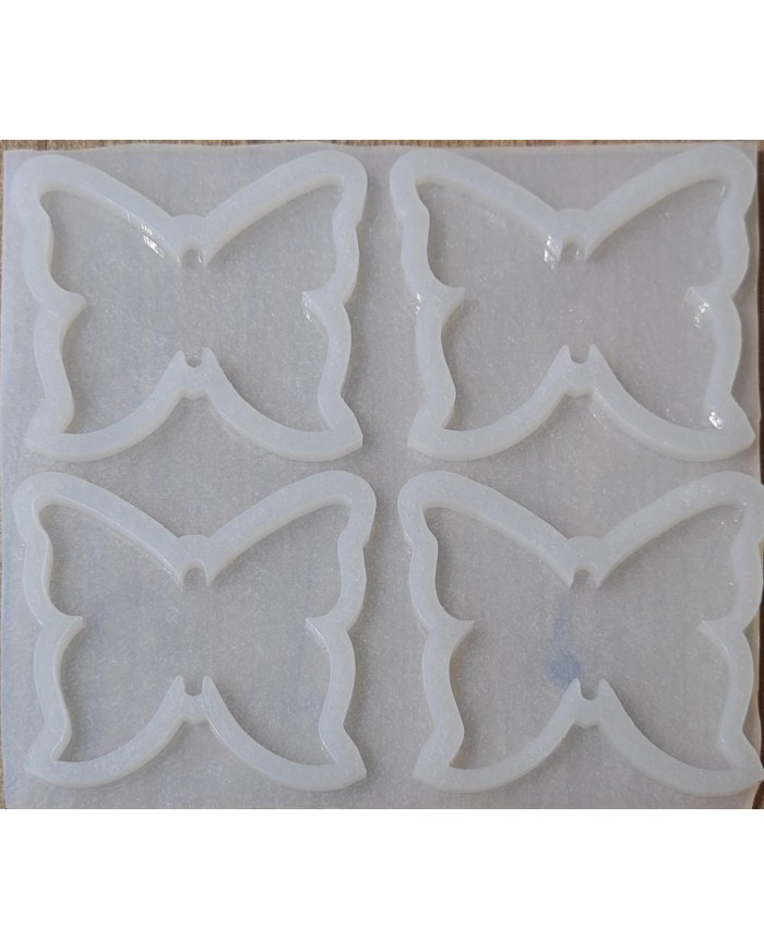 Kelebek Şekilli Epoksi Kalıbı 4'lü Kod: 1254