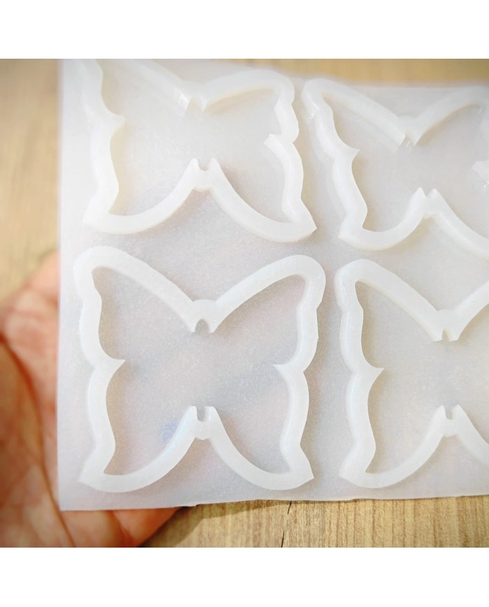 Kelebek Şekilli Epoksi Kalıbı 4'lü Kod: 1254