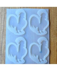 Denizli Horozu Epoksi Kalıbı 4'lü - Kod: SN1251