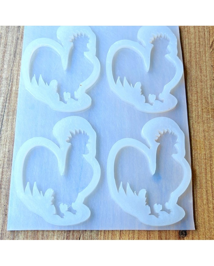 Denizli Horozu Epoksi Kalıbı 4'lü - Kod: SN1251