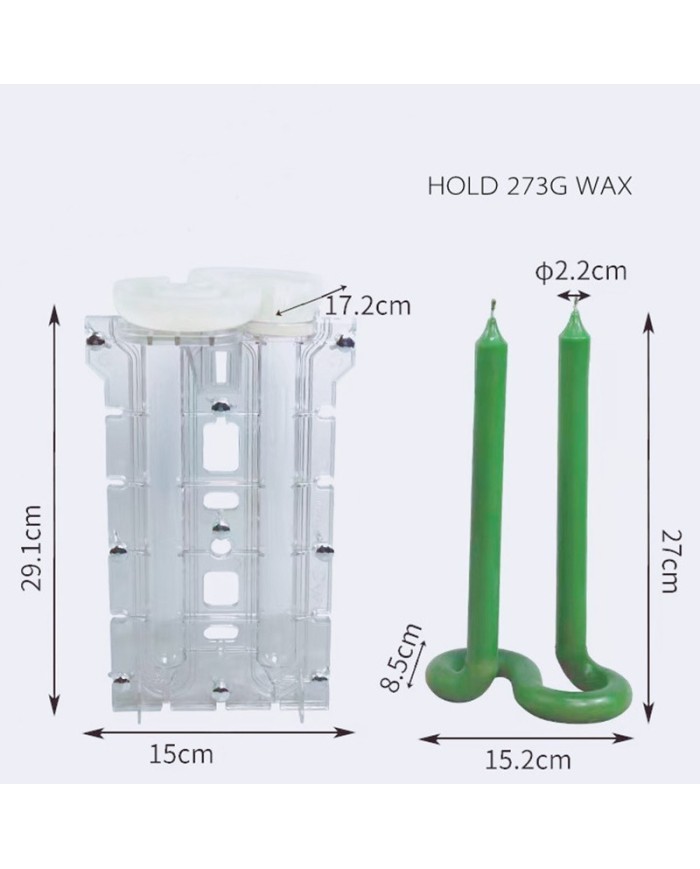 2 Uçlu Mika Mum Kalıbı - Kod: