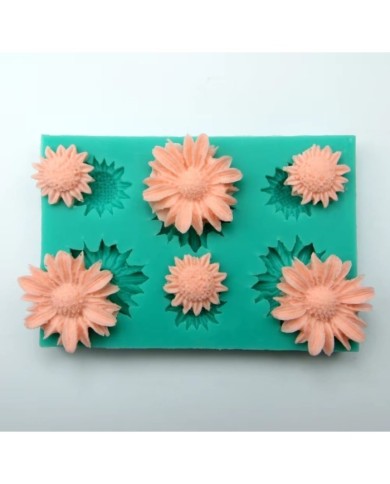 Günebakan 6'lı Çiçek Epoksi ve Beton Silikon Kalıp - Kod: