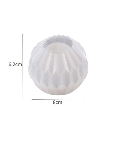 Yelpaze Desenli Epoksi Beton ve Mum Kalıbı - Kod: 1175B