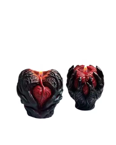 Aşkın Kalbi Epoksi Mum ve Beton Kalıbı - Kod: 1203B