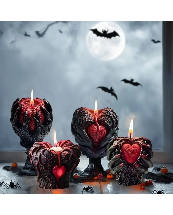 Aşkın Kalbi Epoksi Mum ve Beton Kalıbı - Kod: 1203B