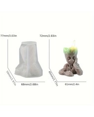 Grood Ağaç Mum ve Beton Kalıbı - Kod: 481B