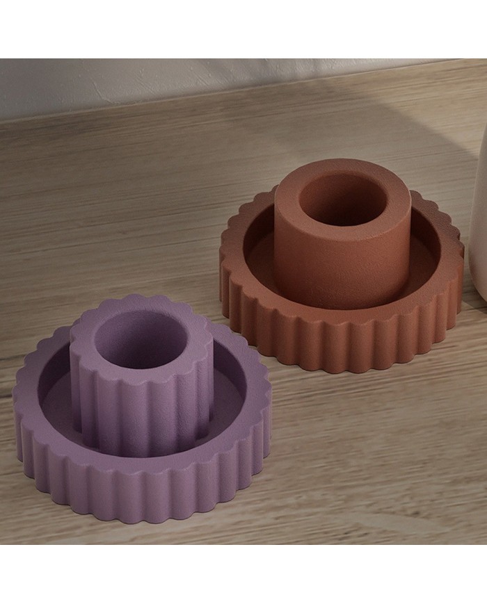 Şamdan Silikon Kalıp Beton Mum Altlıgı Kod 1004B