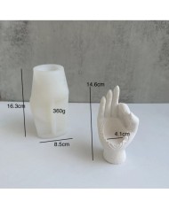 EL Modeli Tealight  Silikon Kalıp Beton Mum  Kod 910B