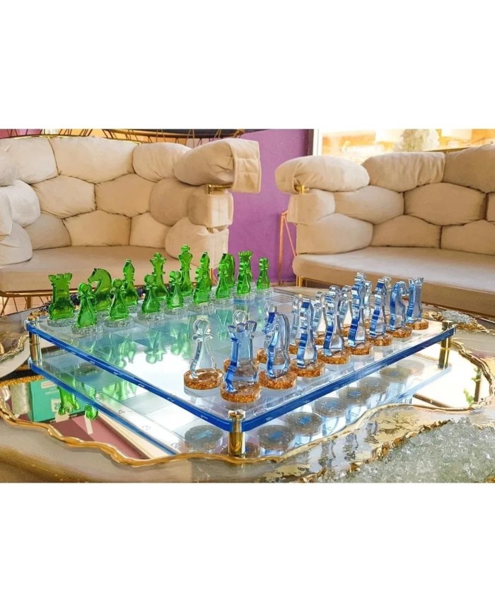 Satranç Altlığı Epoksi Reçine  Silikon Kalıbı Kod 1046