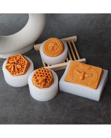 Altıgen İşçi Arı Mum Beton Sabun Kalıbı Kod:1261B