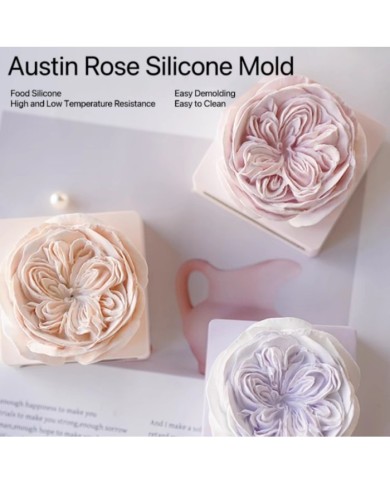 Şakayık Çiçeği Epoksi Mum ve Beton Kalıbı - Kod: 1265