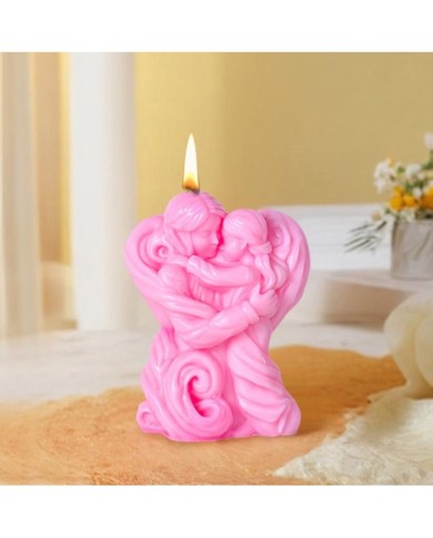 Mutlu Anne Kız Mum-Beton Kalıbı - Hobi Silikon Kalıbı -Kod:1276