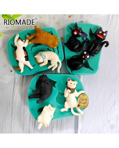 3D Şirin Kediler Silikon Reçine Epoksi Silikon Mum Kalıbı - Kod:M6