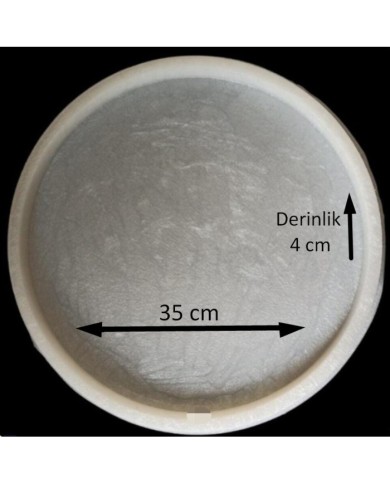 5 ADET  4 Cm Derinlik 35 Cm Yuvarlak Masa & Sehpa - Hobi Silikon Kalıbı / SN23-35