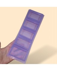 5 Adet Reçine Epoksi Sabun Mum Silikon Kalıp 8x4x2 cm