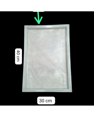 5 Adet Dikdörtgen Resin Epoksi Silikon Kalıp 40 cm x 20 cm x 2 cm