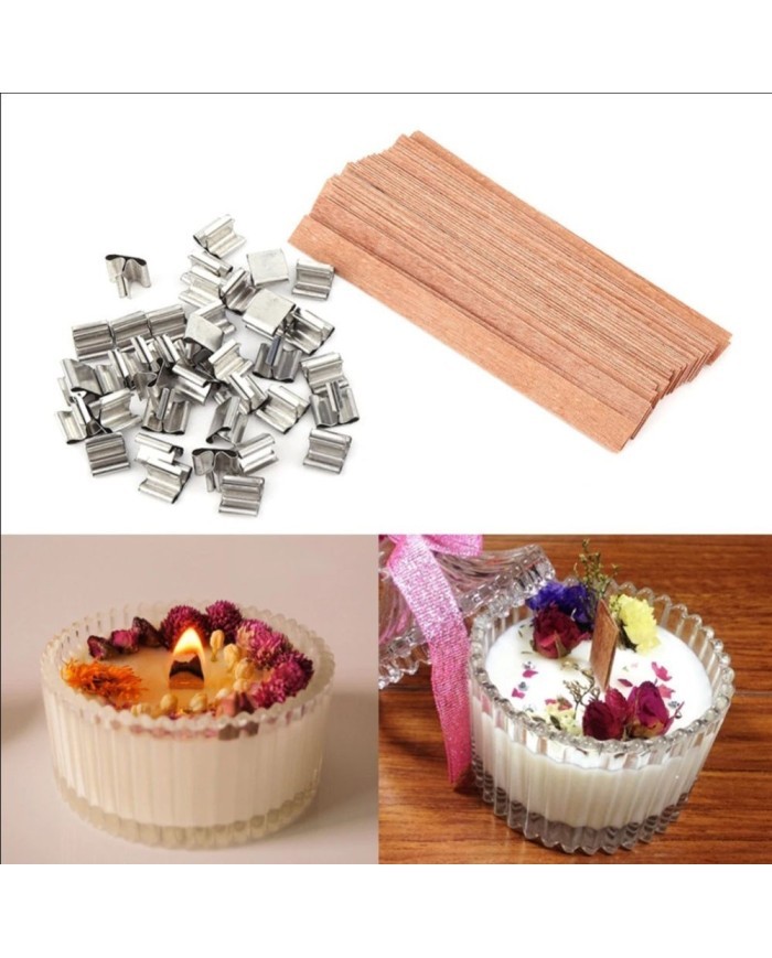 Ahşap Şömine Fitili  10 Adet Set -90mm x30 mm