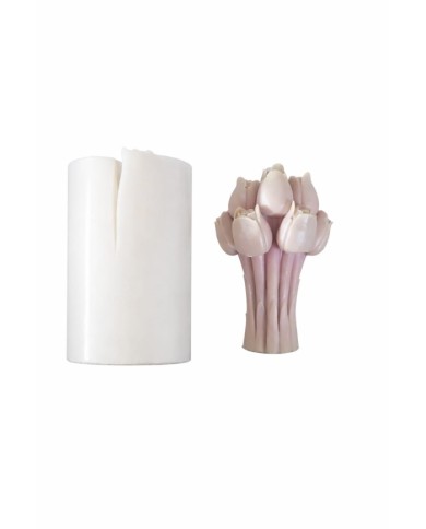 Lale Demeti Mum & Sabun Silikon Kalıp Modeli Kod