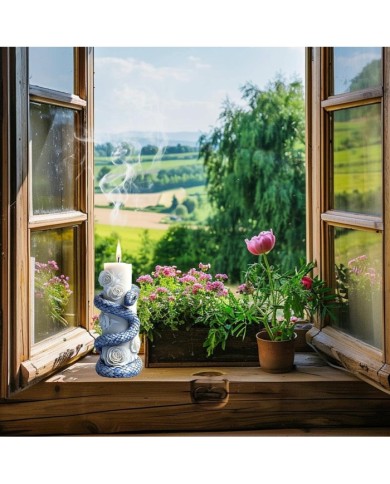 Çiçek Sutun Üzeri Sarılmış Yılan Mum & Sabun Silikon Kalıp Modeli Kod 1181