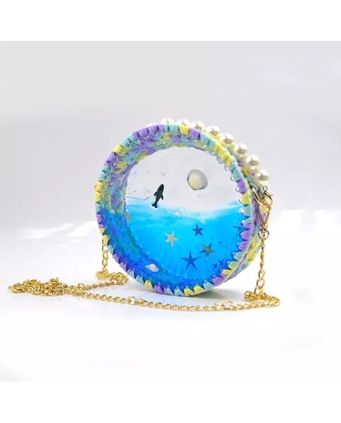 1 Adet Davul çanta 30 Cm Çapında  - Reçine Epoksi Kalıp