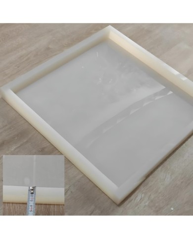 Kare 40 cm x 40 cm 4 Cm Derinlik  Masa Sehpa Epoksi Silikon Kalıp