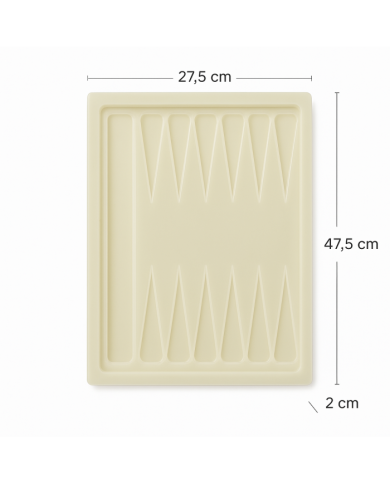 Epoksi Reçine Tavla Silikon Kalıp Modeli Mold 47,5 cm x 27,5 cm x 2 cm