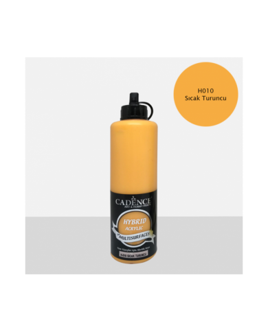 Hybrit (Multi Surface) Boya Sıcak Turuncu 500 ml HH-10
