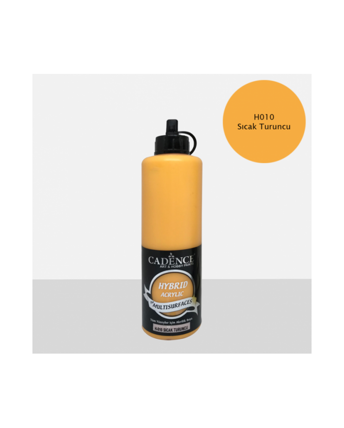 Hybrit (Multi Surface) Boya Sıcak Turuncu 500 ml HH-10