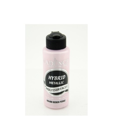 Hybrit (Multi Surface) Metalik Boya Bebek Pembe 120 ml - HM-808