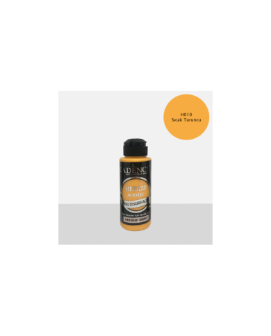 Hybrit (Multi Surface) Boya Sıcak Turuncu 120 ml - H-010