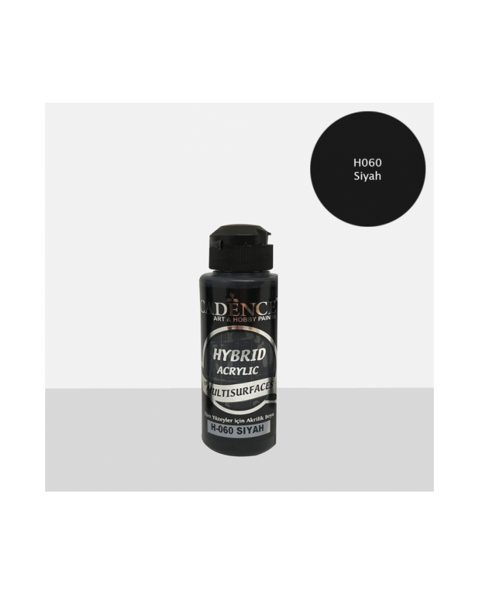 Hybrit (Multi Surface) Boya Siyah 120 ml - H-060